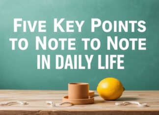 Günlük Hayatta Dikkate Alınması Gereken 5 Anahtar Nokta Five Key Points to Note in Daily Life