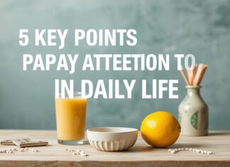 Günlük Yaşamda Dikkat Edilmesi Gereken 5 Ana Nokta 5 Key Points to Pay Attention to in Daily Life
