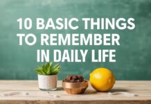 Günlük Yaşamda Dikkate Alınması Gereken 10 Temel Unutma 10 Basic Things to Remember in Daily Life