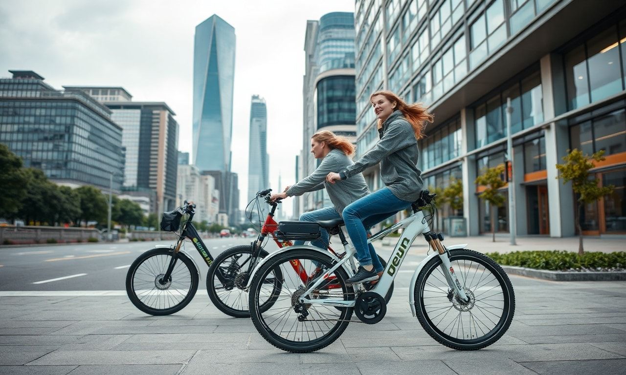 Şehir İçindeki Rüzgârlı Günlerde Elektrikli Bisikletler ile Gezmek