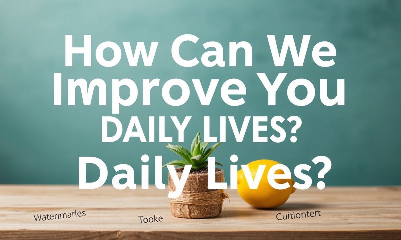 Günlük Hayatımızı Nasıl İyileştirebiliriz?