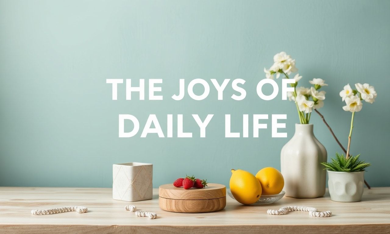 Günlük Hayatın keyfi: Ev, İlişkiler ve Kişisel Gelişim