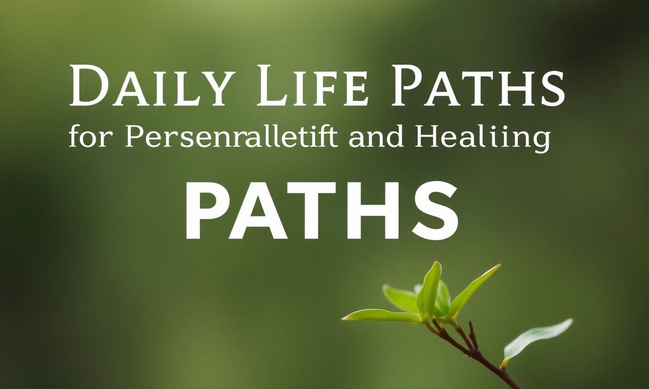 Günlük Hayatta Kişisel Gelişim ve İyileşme Yolları