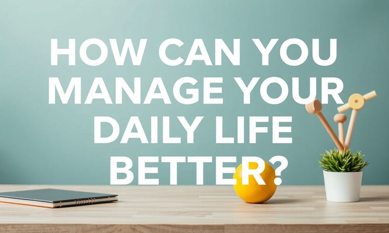 Günlük Yaşamınızı Nasıl Daha İyi Bir Şekilde Yönetebilirsiniz?