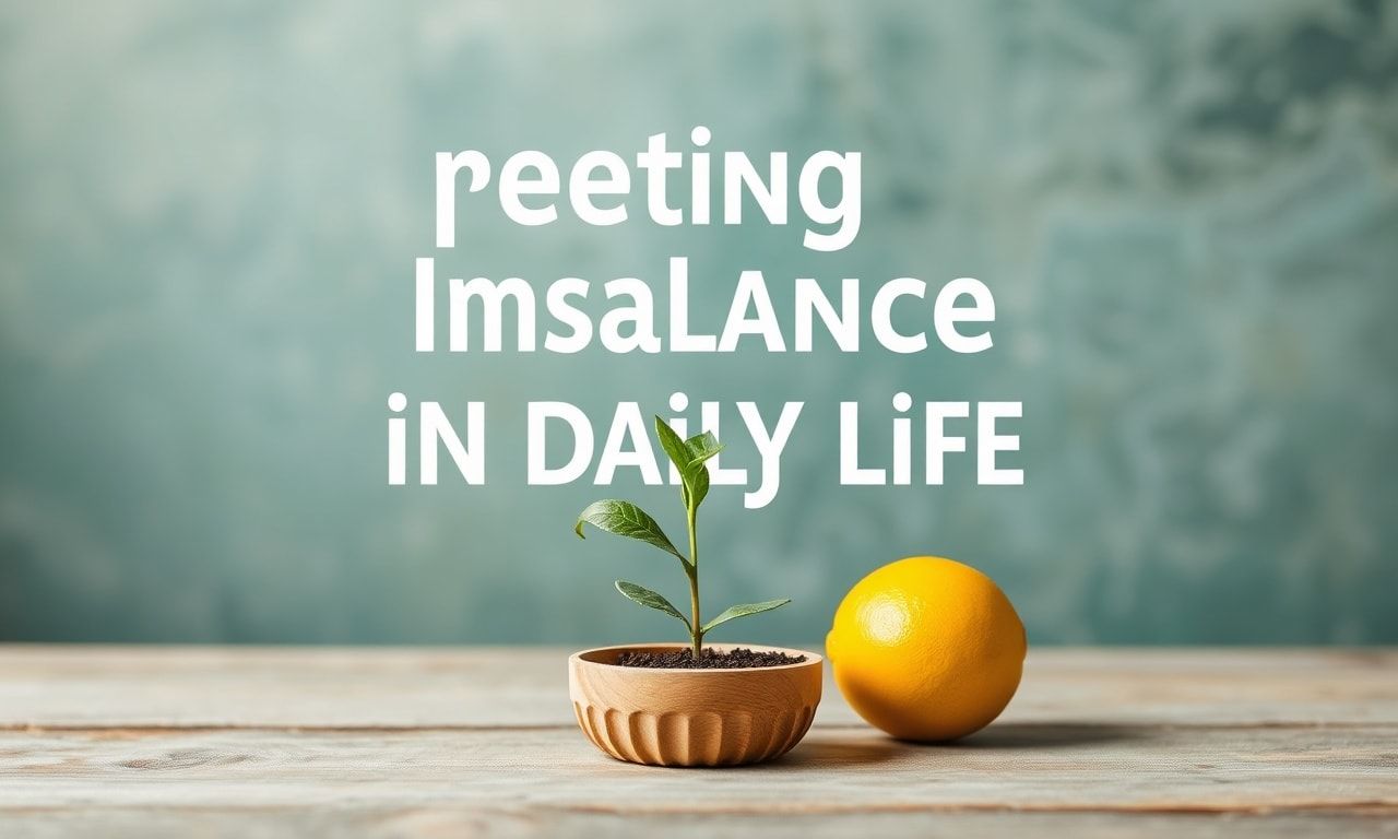 Günlük Yaşamda Dengesizliğin Önüne Geçmek