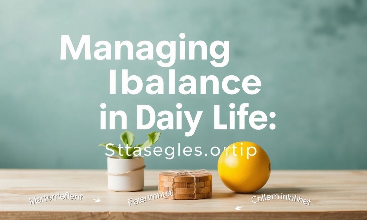 Günlük Yaşamda Dengesizliğin Yönetimi: Stratejiler ve İpuçları