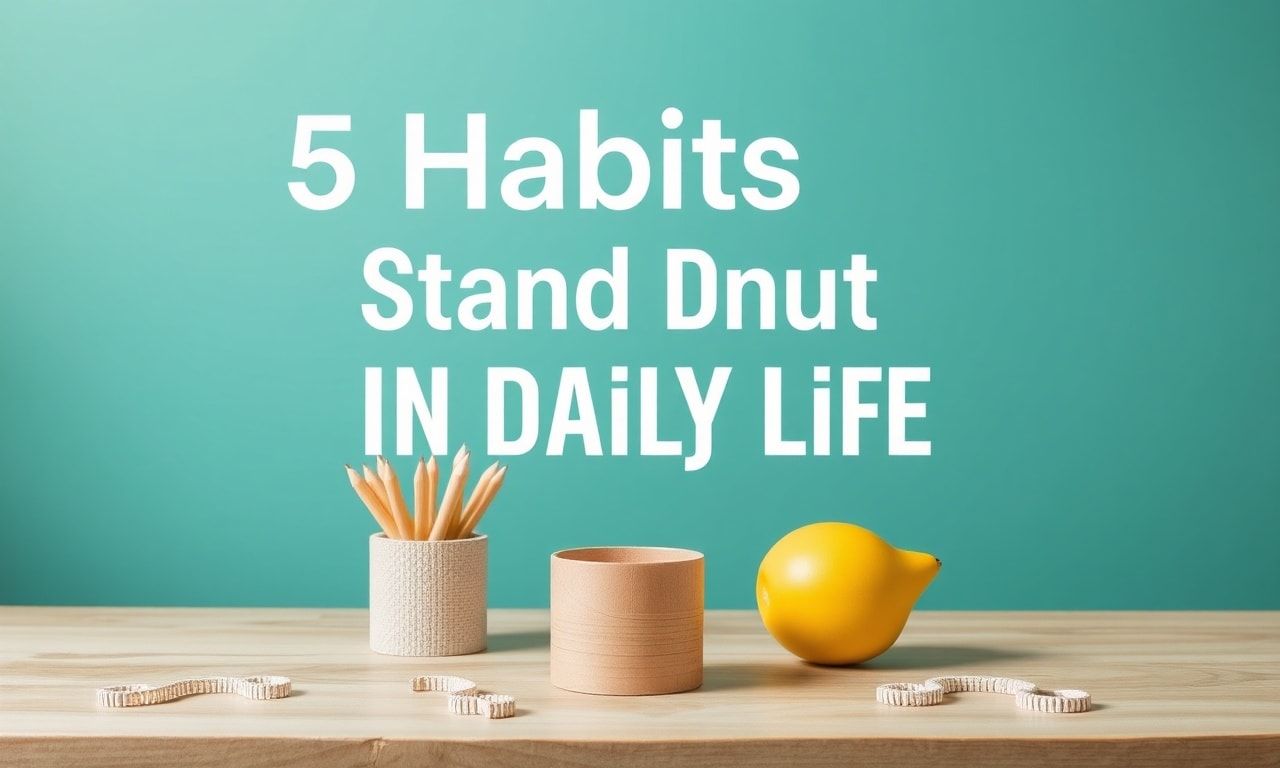 Günlük Yaşamda Dikkat Çekmek İstediğiniz 5 Alışkanlık