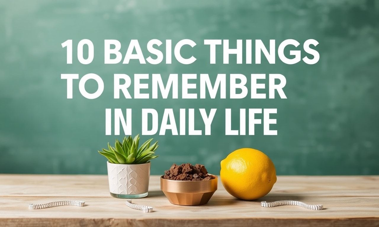 Günlük Yaşamda Dikkate Alınması Gereken 10 Temel Unutma