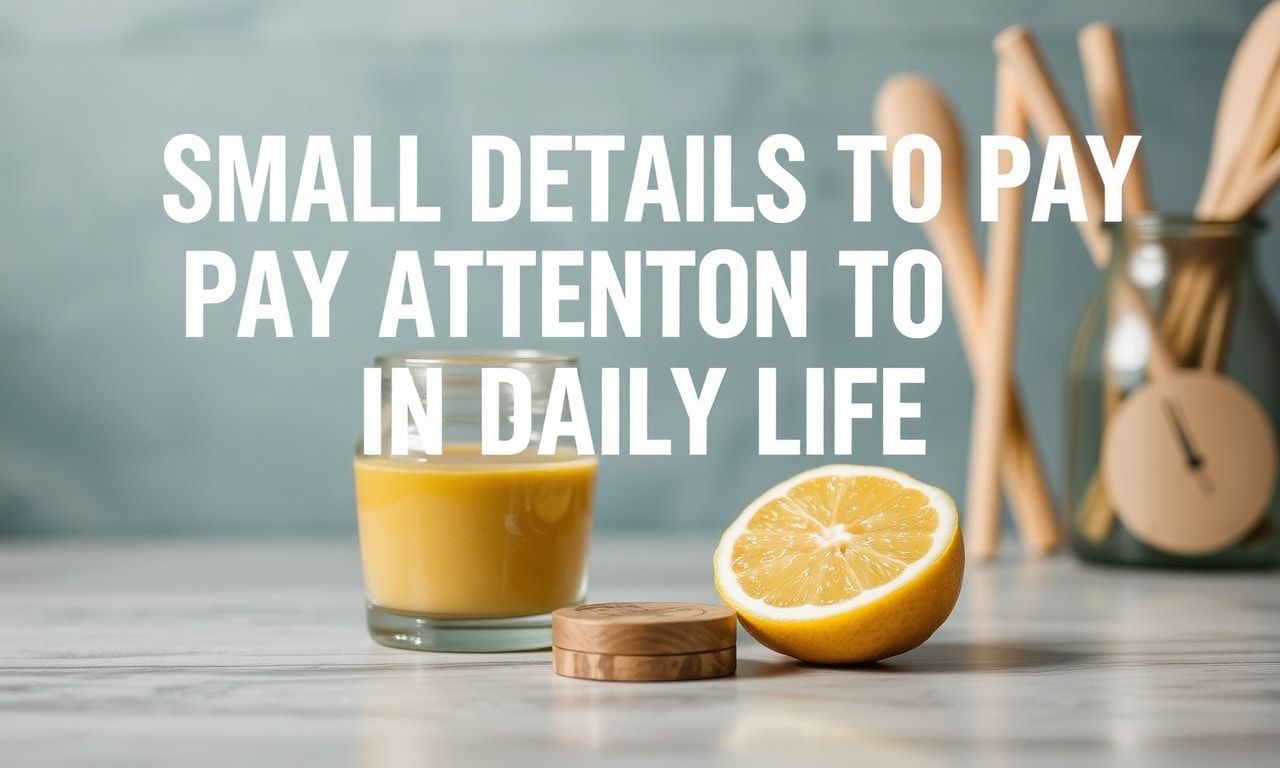 Günlük Yaşamda Dikkate Alınması Gereken Küçük Detaylar